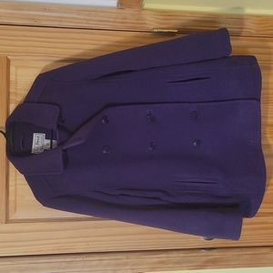 L.L.Bean Purple Peacoat Size XL